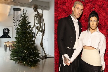 Travis Barker shows off eerie Christmas decorations at his $8M LA mansion