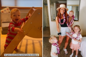 Little People's Audrey Roloff lets son Radley, 1, climb ladder without help