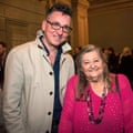 Richard Hawley and Norma Waterson at the BBC Radio 2 folk awards, 2016.