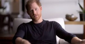 A shot of Prince Harry from the Netflix docuseries, "Harry & Meghan."