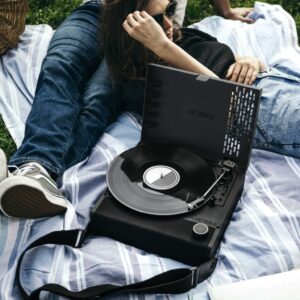 Victrola's home turntables Re-Spin and Revolution GO make for perfect holiday gifts