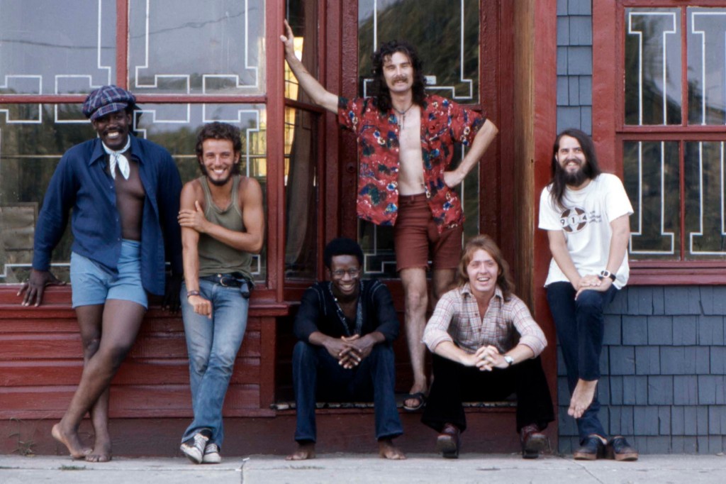 Bruce Springsteen and the original E Street Band in 1973.