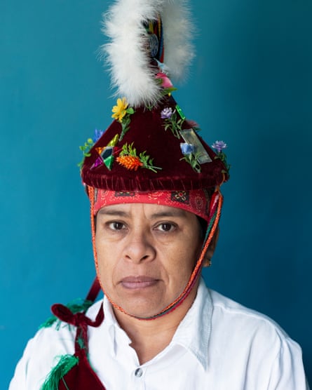 Jacinta Teresa Hernández, a 50 year old voladora from Cuetzalan