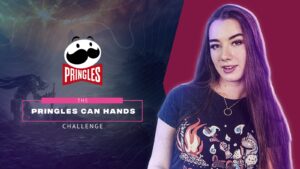 Mikkaa slays God of War bosses with ease during Pringles® Can Hands challenge