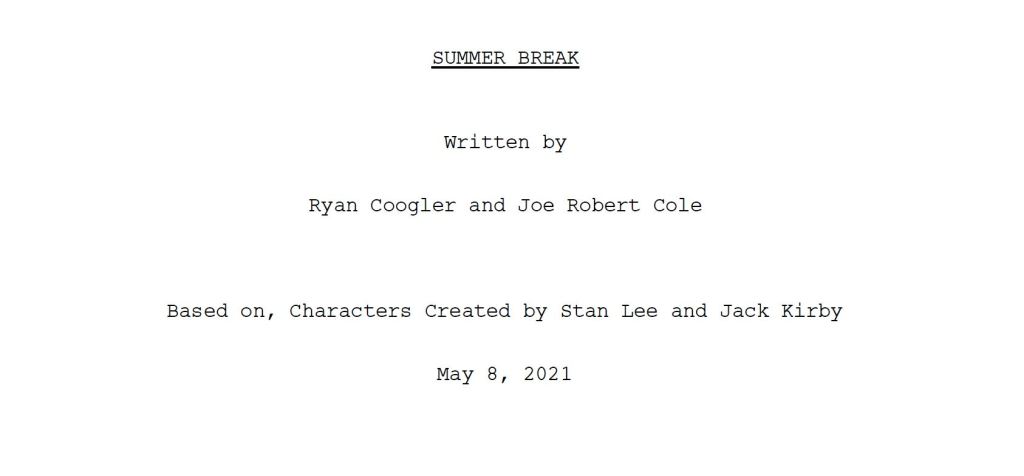 Read Ryan Coogler And Joe Robert Cole Screenplay – Deadline