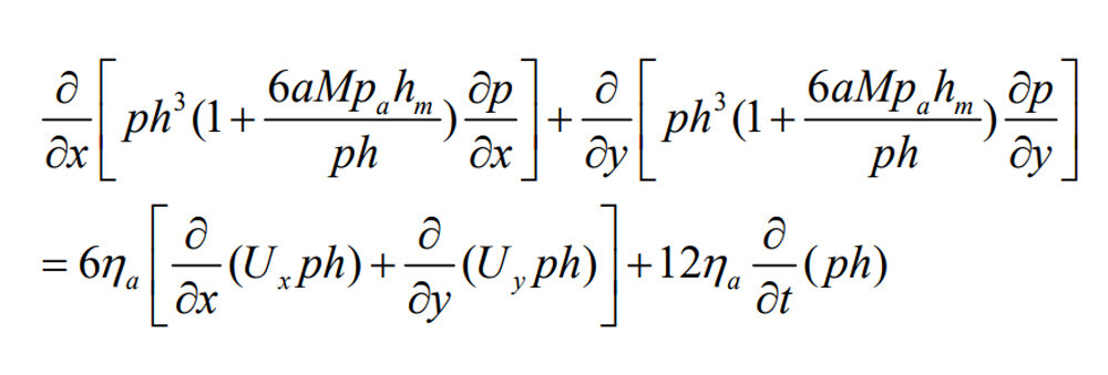 Modified Reynold’s equation 