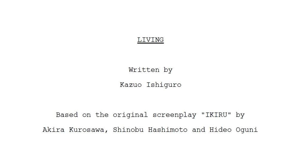 Read Kazuo Ishiguro’s Screenplay For Bill Nighy Movie – Deadline