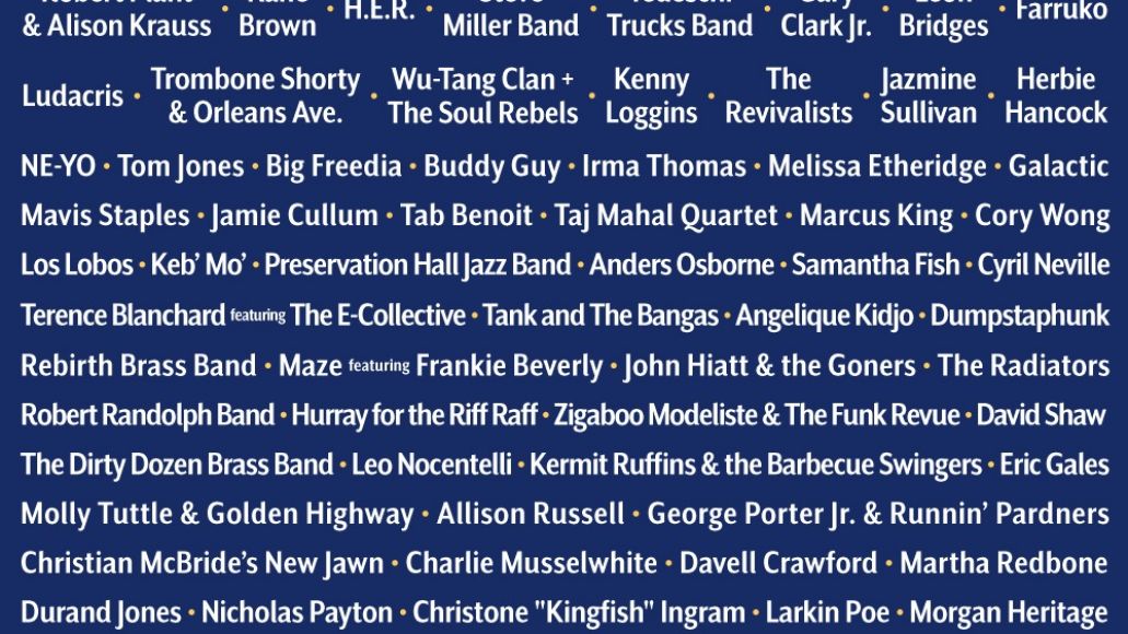 New Orleans Jazz Fest 2023 lineup poster