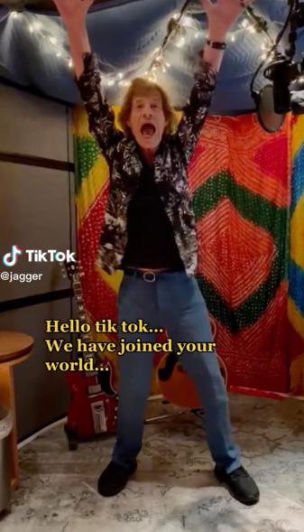 "Hello, TikTok! We have joined your world," says the 79-year-old singer. "So excited to see what you create with our music."