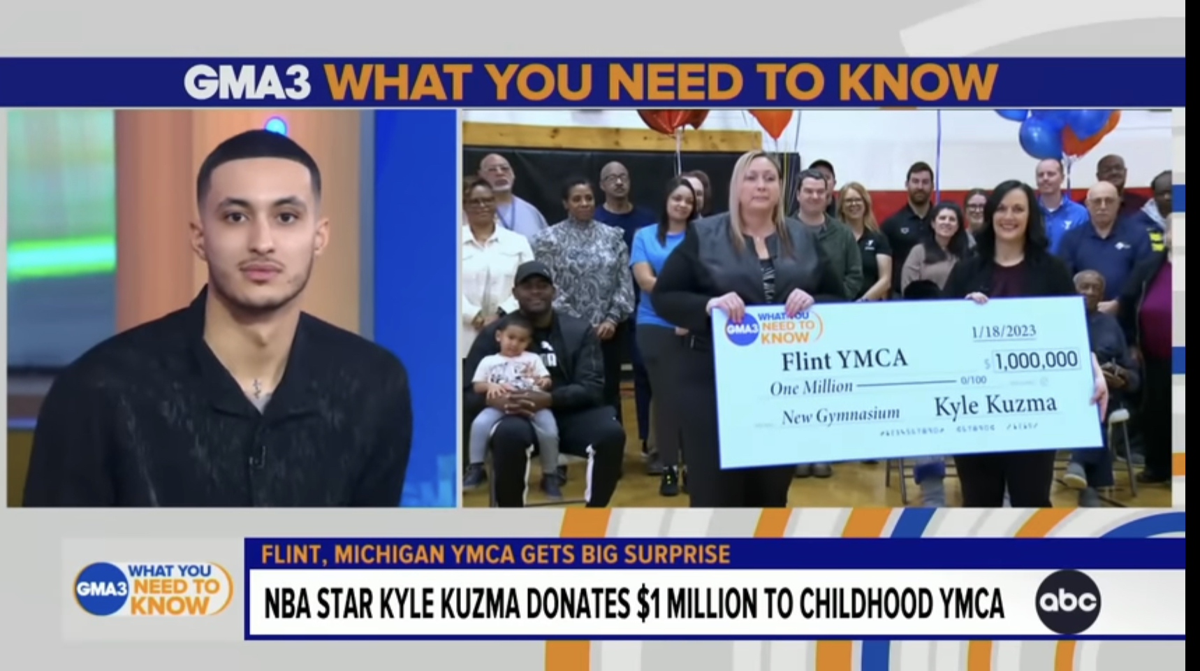 Kyle Kuzma donates to YMCA 
