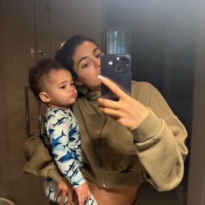 Kylie Jenner has shared the first full photos of her son