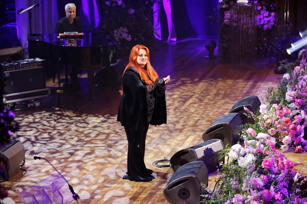 Wynonna Judd onstage during CMT and Sandbox Live's "Naomi Judd: A River Of Time Celebration" at Ryman Auditorium on May 15, 2022 in Nashville, Tennessee. 
