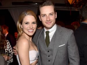 Actress Sophia Bush (L) and Jesse Lee Soffer in closeup image