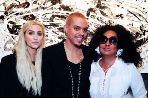 Ashlee Simpson, Evan Ross and Diana Ross