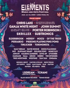 Elements Festival announces Skrillex, Porter Robinson, John Summit, Subtronics, & more