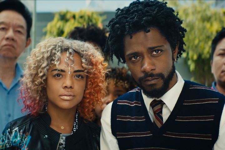 "Sorry to Bother You" stars Lakeith Stanfield and Tessa Thompson.