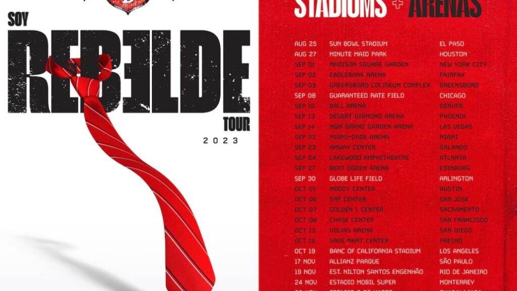 RBD tickets tour dates poster artwork soy rebelde 2023