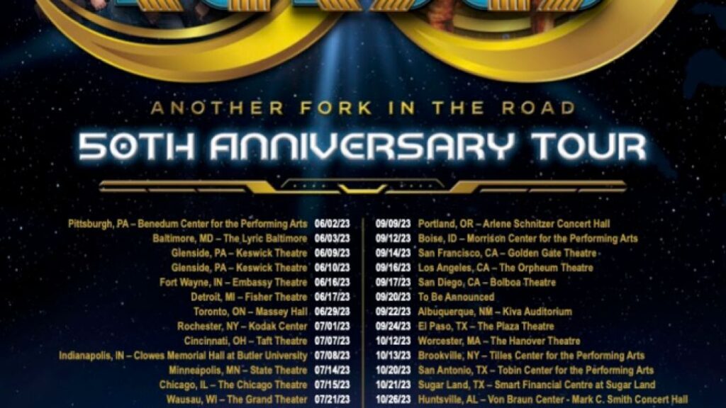 Kansas' 20232024 North American 50th Anniversary Tour See the Dates