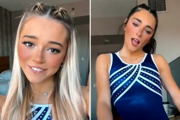 LSU gymnasts named 'greatest duo in history' as pair stun in hotel 'tumble' vid