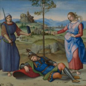 Raphael, The Dream of a Knight, circa 1504