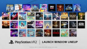 PlayStation VR2 launch lineup titles