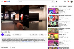 Screenshot of a YouTube video page.