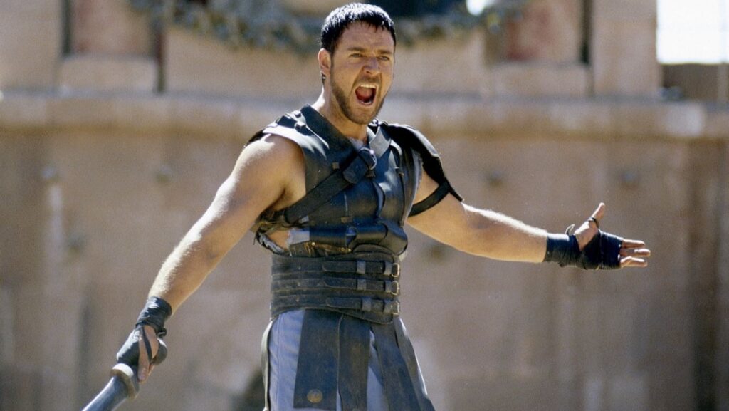 Russell Crowe in Gladiator - Director Ridley Scott is now considering Gladiator 2