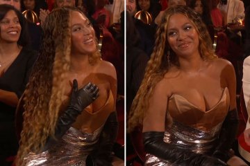 Beyonce shocks Grammy fans as she misses her own award in live TV blunder