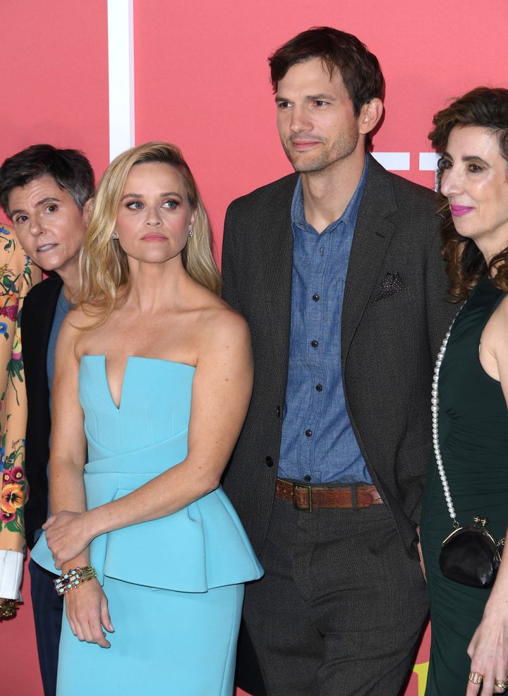 Witherspoon and Kutcher looking like great pals at the world premiere of "Your Place or Mine" last week.