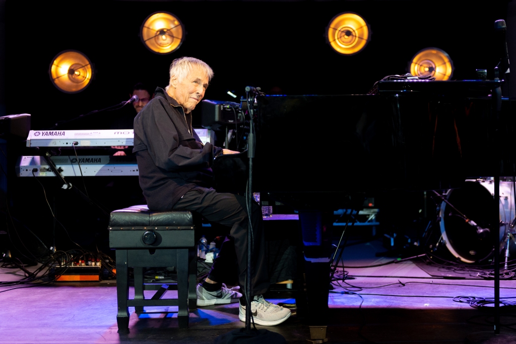 Burt Bacharach performs on stage at Kelvingrove Park on July 26, 2019 in Glasgow, Scotland.