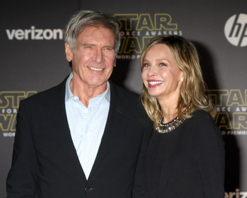 Harrison Ford and Calista Flockhart at the premiere of 