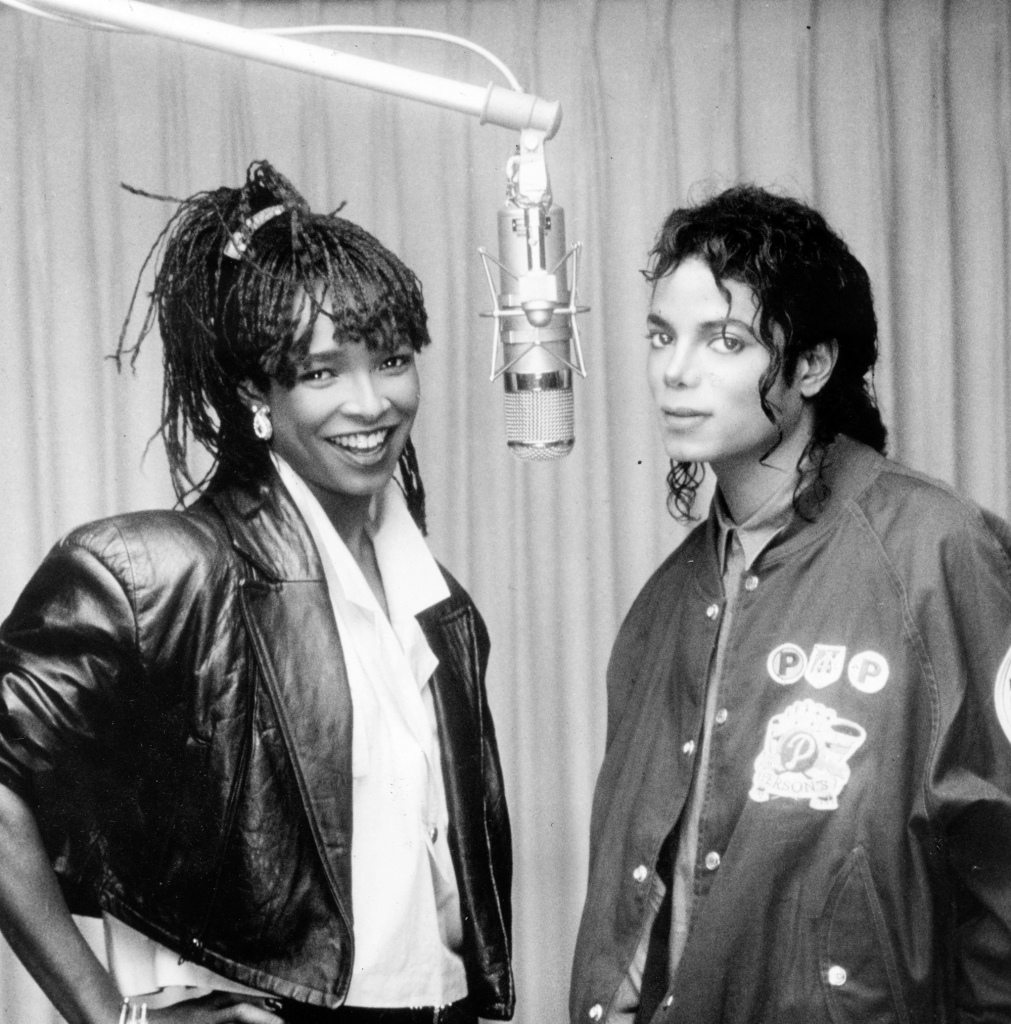 Siedah Garrett and Michael Jackson in 1987.