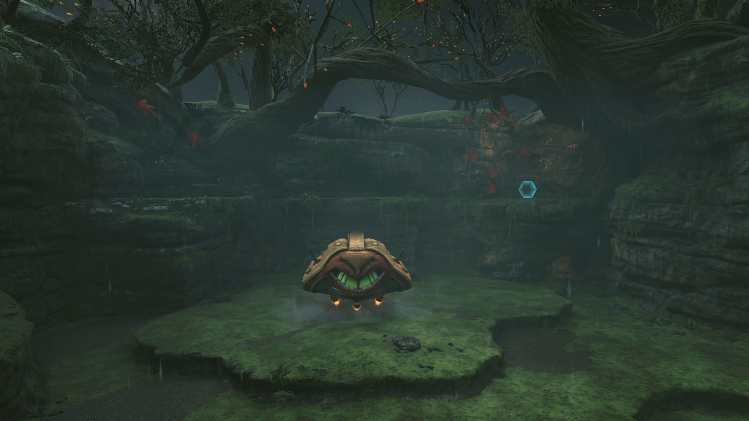 A screenshot of Tallon IV in Metroid Prime Remastered.