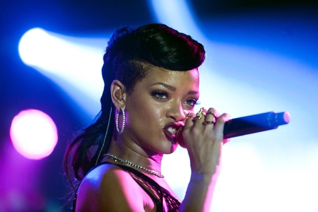 Rihanna performs during her 777 tour on November 18, 2012 at E-Werk in Berlin, Germany.
