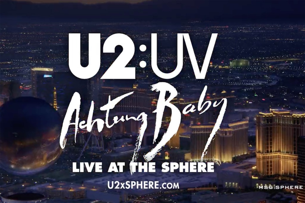 Announcing U2:UV Achtung Baby Live at The Sphere. Watch the extended trailer and register for ticket information and Verified Fan access at 
