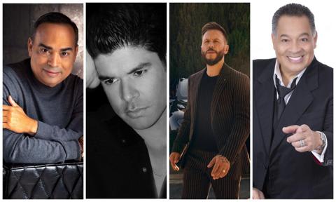 Top salsa stars Gilberto Santa Rosa, Jerry Rivera, Noel Schajris and Tito Nieves