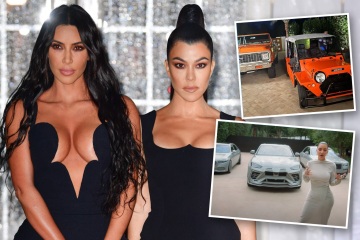 Kim Kardashian spent $100k painting her car collection the same colour