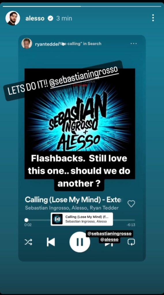 Alesso, Sebastian Ingrosso and Ryan Tedder Tease "Calling" Sequel