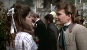 Kirstie Alley and Patrick Swayze in