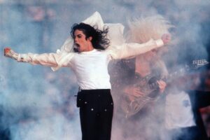 Michael Jackson at 1993 Super Bowl.