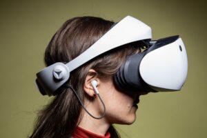 This is how to wear most VR headsets, for that matter.