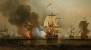 Charles Wager’s assault on a Spanish treasure fleet off Cartagena