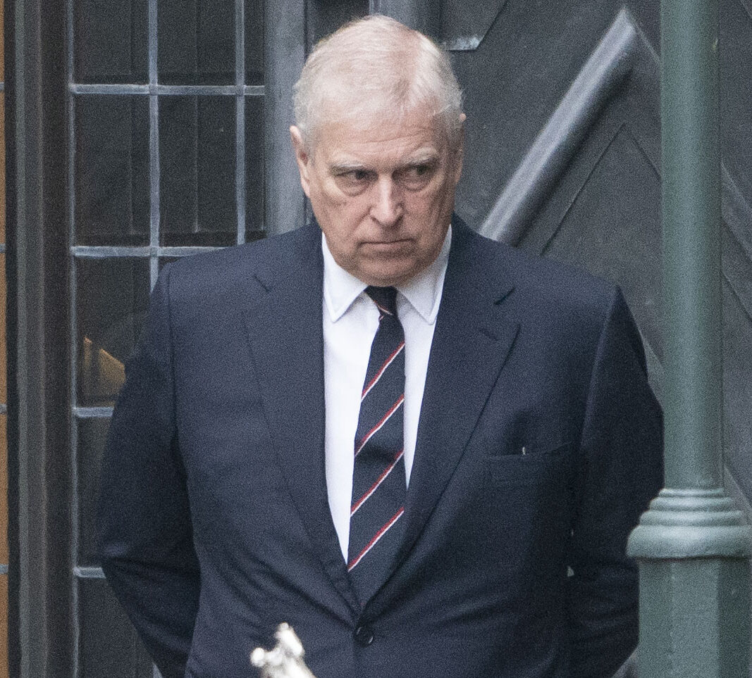 Prince Andrew at Prince Philip's Memorial Service