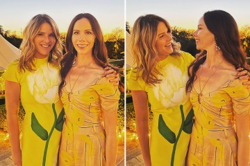 Today’s Jenna Bush Hager and twin stun in yellow dresses for friend's wedding