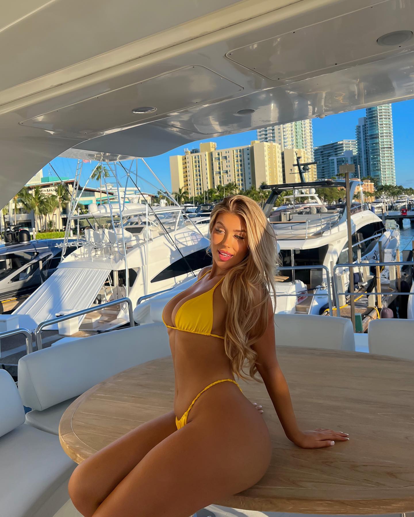 Eve Gale in a bikini in Miami