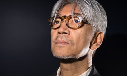 Japanese musician, composer, record producer, pianist, activist, writer, actor and dancer Ryuichi Sakamoto.