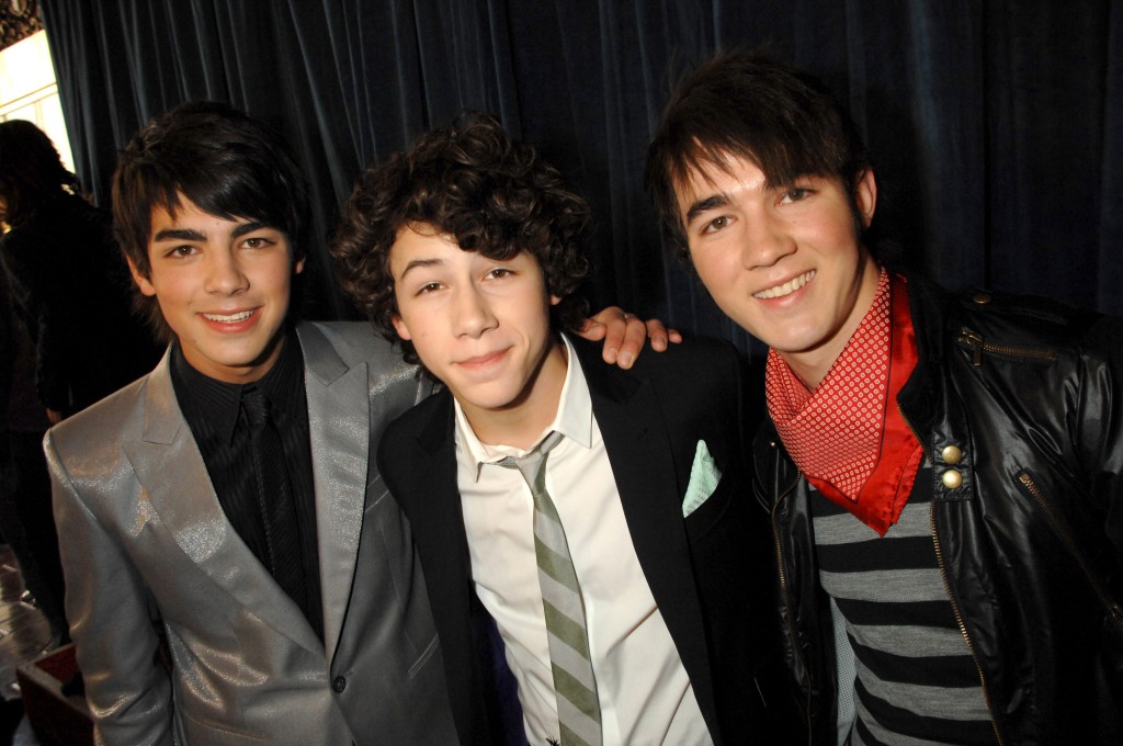 Joe, Nick and Kevin Jonas at the premiere of Disney's "Meet the Robinsons" in 2007.
