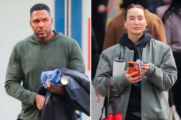 Strahan & rarely seen girlfriend step out in casual wear outside NYC home