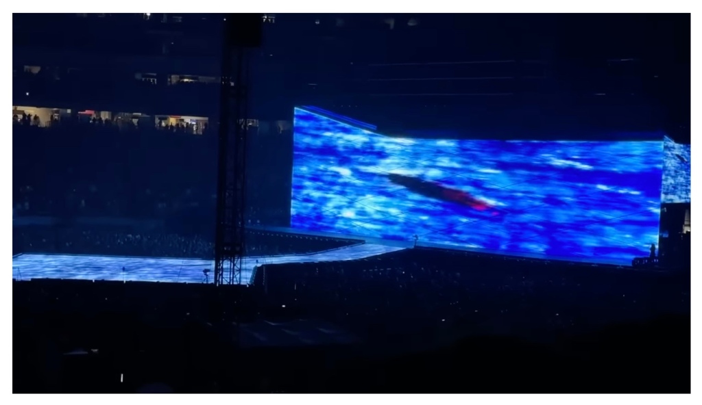 Taylor Swift appears to swim in her Eras Tour.