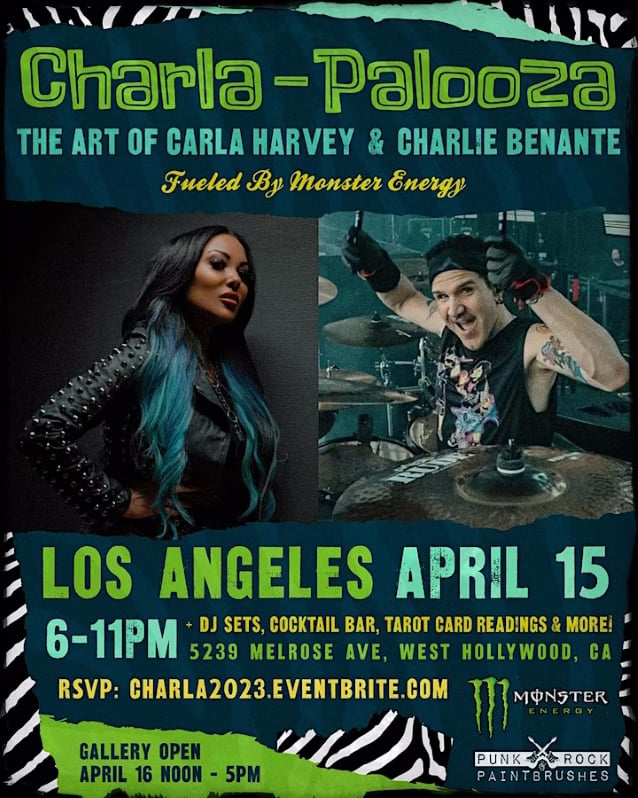 Art Of ANTHRAX's CHARLIE BENANTE And BUTCHER BABIES' CARLA HARVEY To Be Celebrated At West Hollywood Event